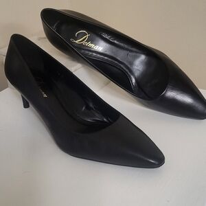 Delman Black Leather Footwear